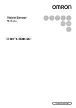 Omron FZ4 Series User Manual предпросмотр