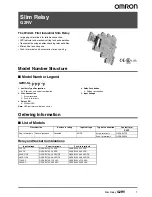 Preview for 1 page of Omron G2RV -  1 Datasheet