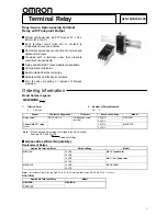 Omron G3DZ-F4B Datasheet preview