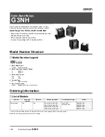 Preview for 1 page of Omron G3NH Manual