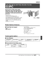 Preview for 1 page of Omron G3PC Datasheet