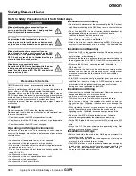 Preview for 6 page of Omron G3PE Series Manual