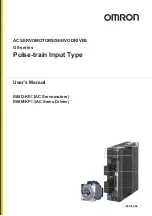 Omron G5 R88D-KE Series User Manual preview