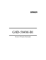 Preview for 1 page of Omron G8D-584M-B1 Manual