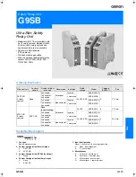 Omron G9SB Datasheet предпросмотр