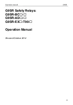 Preview for 3 page of Omron G9SR Operation Manual