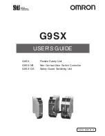 Omron G9SX Series User Manual предпросмотр