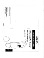 Preview for 1 page of Omron Gentle Temp MC-505 Instruction Manual