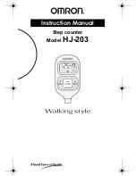 Omron GO SMART HJ-203 Instruction Manual предпросмотр