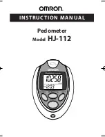 Preview for 1 page of Omron GOsmart HJ-112 Instruction Manual