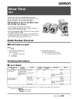 Preview for 1 page of Omron H2C Manual