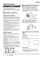 Preview for 10 page of Omron H2C Manual