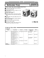 Предварительный просмотр 2 страницы Omron H3CR-A Manual