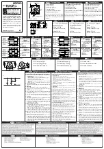 Omron H3CR-A8 Instruction Sheet предпросмотр