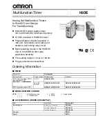 Omron H3DE-M1 Manual preview