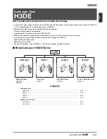 Preview for 1 page of Omron H3DE Manual