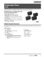 Preview for 1 page of Omron H3FA - Datasheet