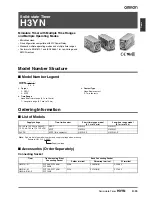 Preview for 1 page of Omron H3YN Manual