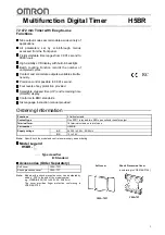 Omron H5BR Series Manual предпросмотр