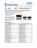 Preview for 1 page of Omron H5CN Manual