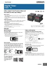 Предварительный просмотр 1 страницы Omron H5CX-A-N Datasheet