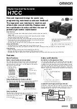 Preview for 1 page of Omron H7CC Series Manual