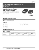 Предварительный просмотр 2 страницы Omron H7GP - Datasheet