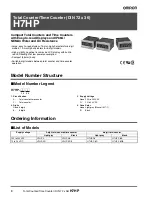 Preview for 8 page of Omron H7GP - Datasheet