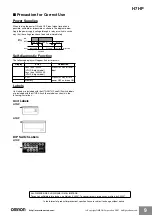 Preview for 9 page of Omron H7HP - Manual