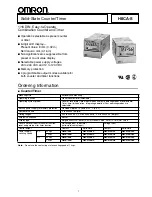 Omron H8CA-S Series Manual preview