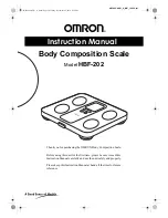 Preview for 1 page of Omron HBF-202 Instruction Manual