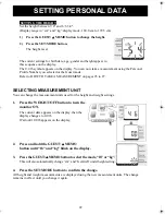 Предварительный просмотр 22 страницы Omron HBF-206IT Instruction Manual