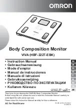 Preview for 1 page of Omron HBF-222T-EBK Instruction Manual