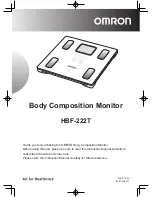 Omron HBF-222T Instruction Manual preview