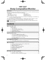 Preview for 2 page of Omron HBF-222T Instruction Manual