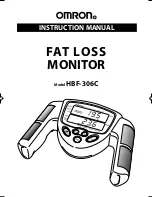 Preview for 1 page of Omron HBF 306C Instruction Manual