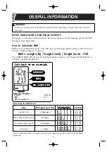 Preview for 6 page of Omron HBF-500CAN Instruction Manual