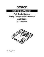 Preview for 1 page of Omron HBF-510 Instruction Manual