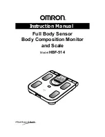 Preview for 1 page of Omron HBF-514 Instruction Manual