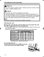 Предварительный просмотр 16 страницы Omron HBP-1100 Instruction Manual