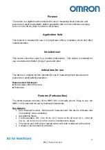 Preview for 4 page of Omron HBP-1120 New Product Information Sheet