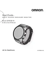 Предварительный просмотр 2 страницы Omron HeartGuide BP8000-M Instruction Manual