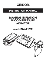 Предварительный просмотр 1 страницы Omron HEM-412C Instruction Manual