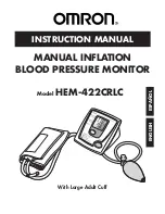 Preview for 1 page of Omron HEM-422CRLC Instruction Manual