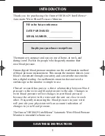 Preview for 3 page of Omron HEM-629 Instruction Manual