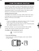 Preview for 15 page of Omron HEM-629 Instruction Manual