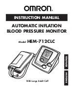 Omron HEM-712CLC Instruction Manual предпросмотр