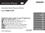 Preview for 1 page of Omron HEM-7155T Instruction Manual