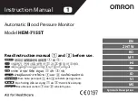 Предварительный просмотр 1 страницы Omron HEM-7155T Instruction Manual