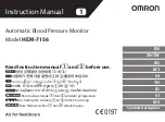 Preview for 1 page of Omron HEM-7156 Instruction Manual